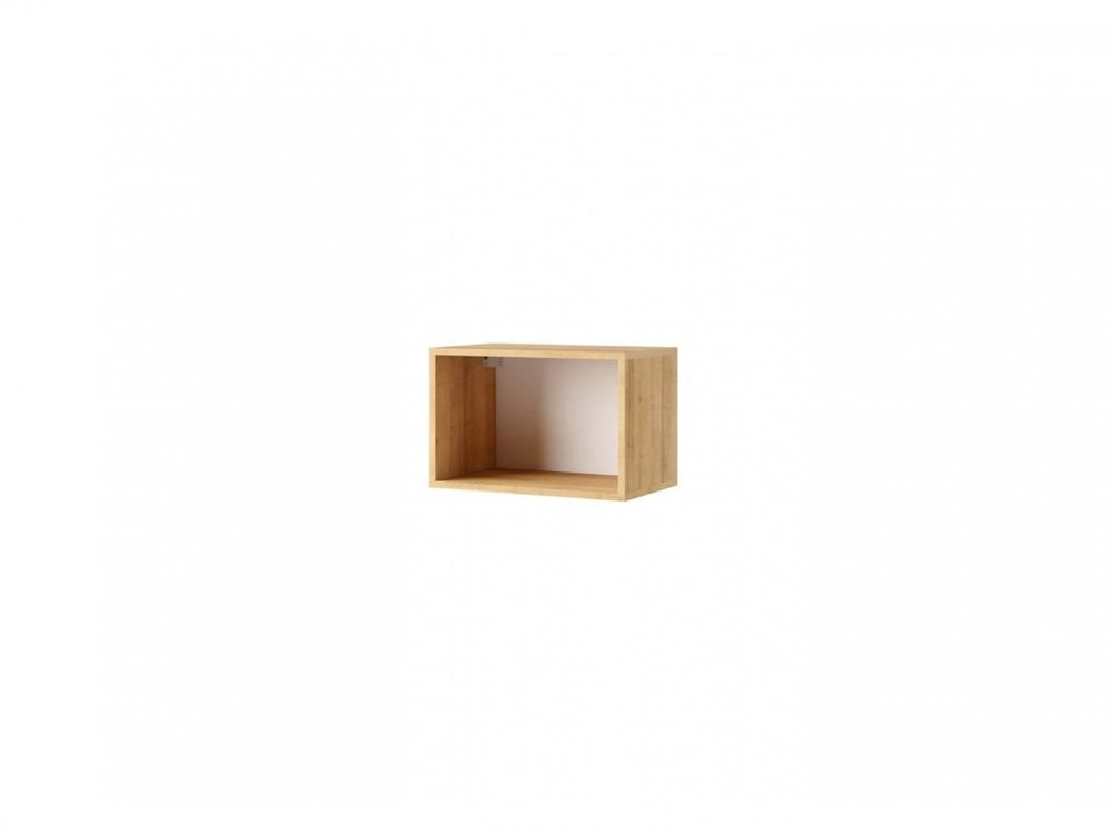Veneti Otvorená závesná skrinka 50 cm CONNOR - dub zlatý / biela
